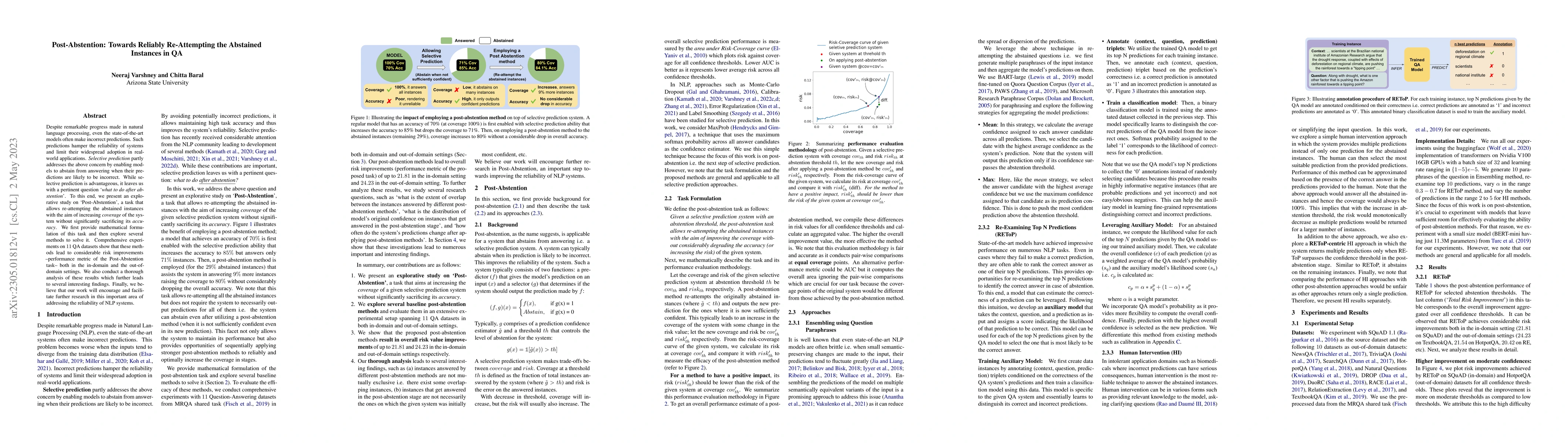 Thumbnail for Post-Abstention: Towards Reliably Re-Attempting the Abstained Instances
  in QA