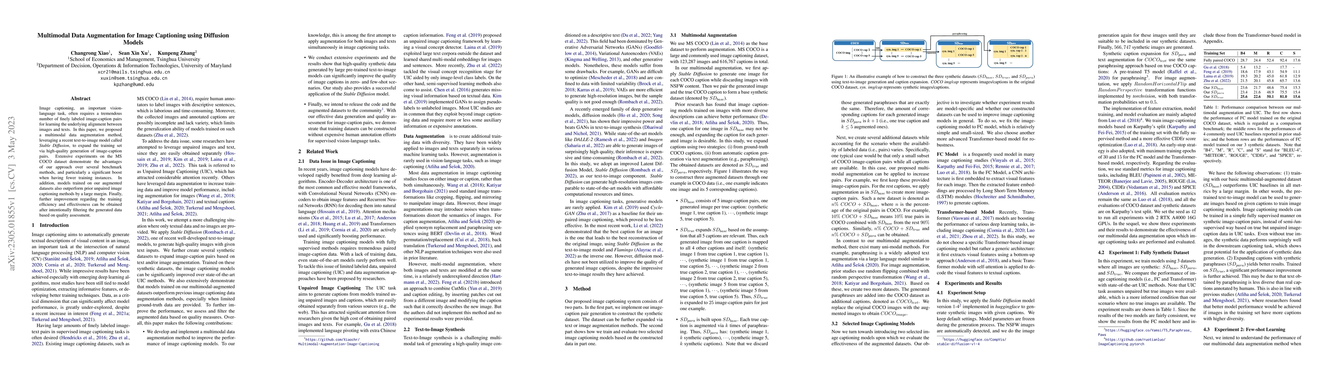 Thumbnail for Multimodal Data Augmentation for Image Captioning using Diffusion Models