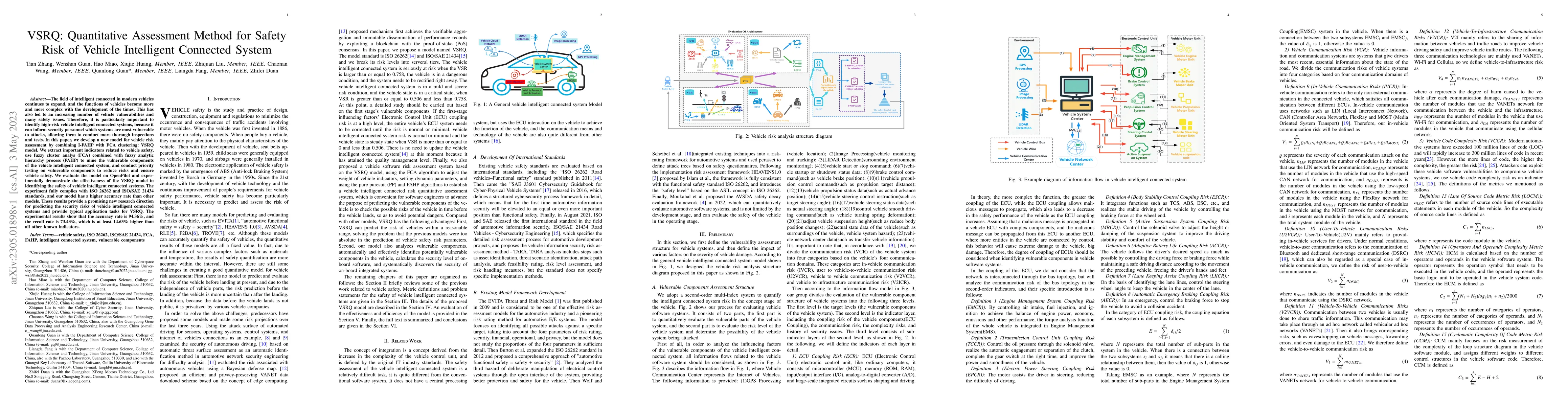 Thumbnail for VSRQ: Quantitative Assessment Method for Safety Risk of Vehicle
  Intelligent Connected System