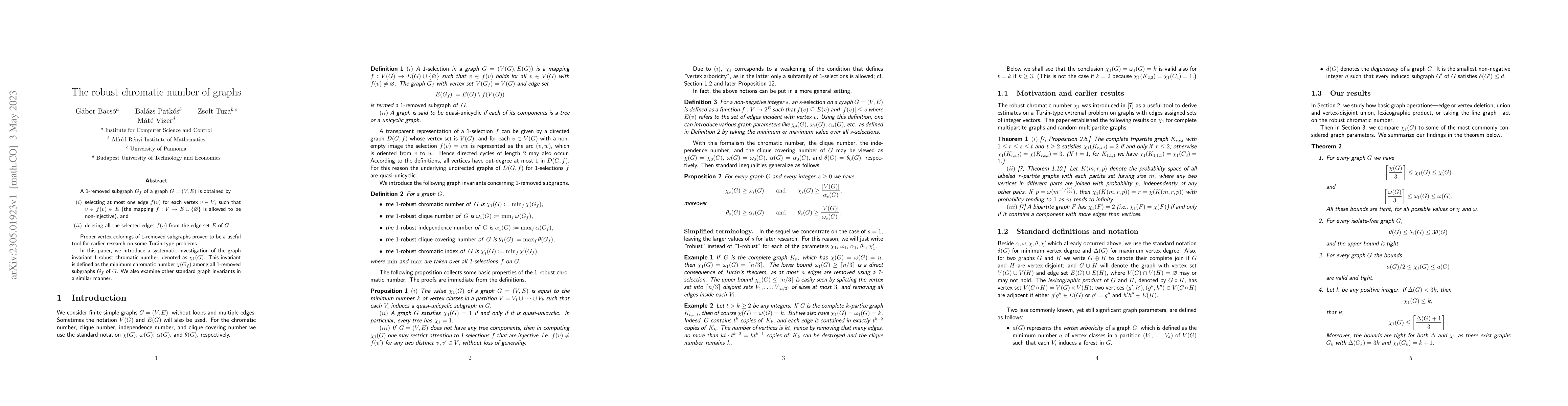 Thumbnail for The robust chromatic number of graphs