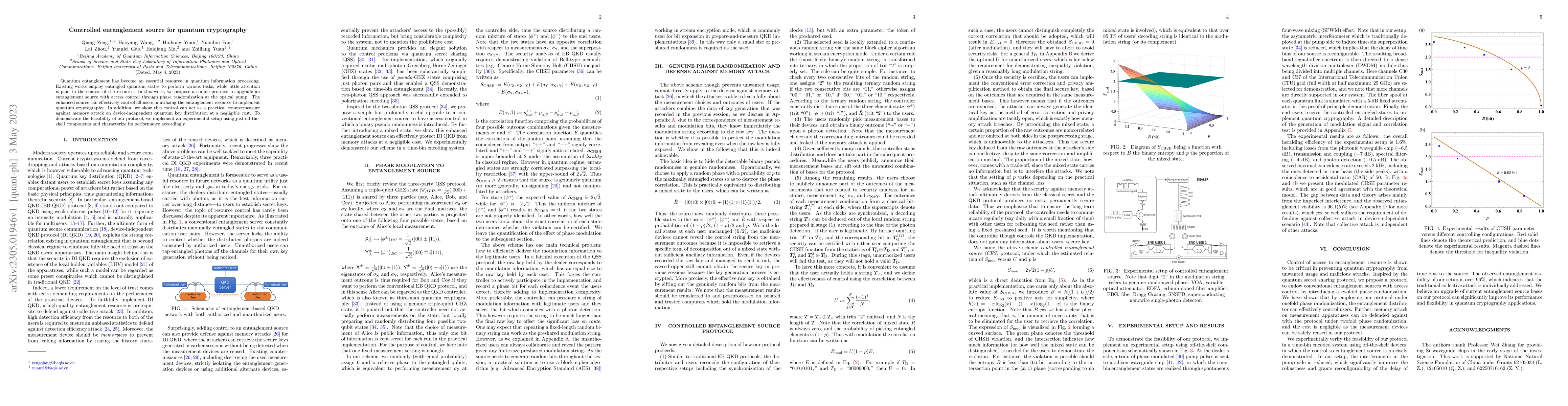 Thumbnail for Controlled entanglement source for quantum cryptography