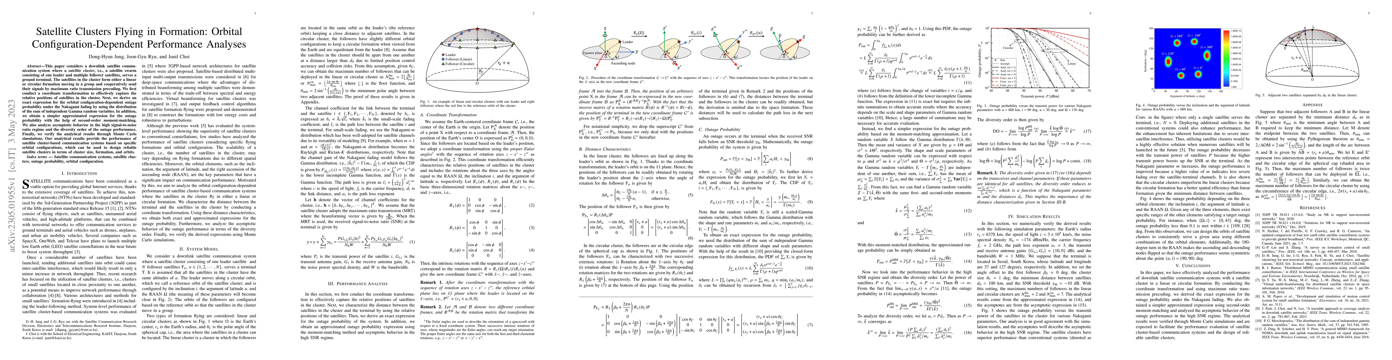 Thumbnail for Satellite Clusters Flying in Formation: Orbital Configuration-Dependent
  Performance Analyses