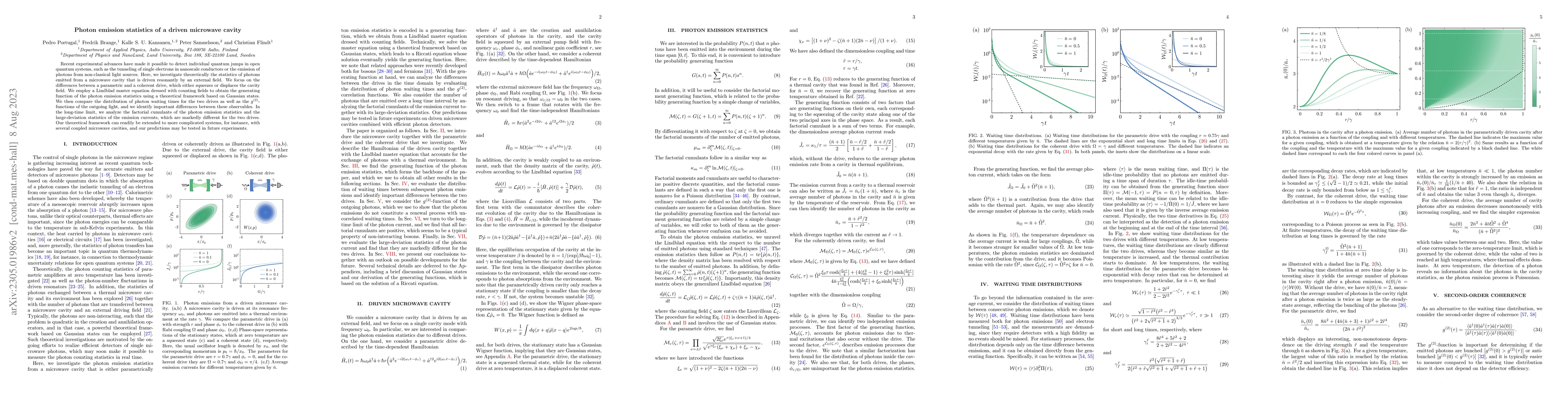 Thumbnail for Photon emission statistics of a driven microwave cavity