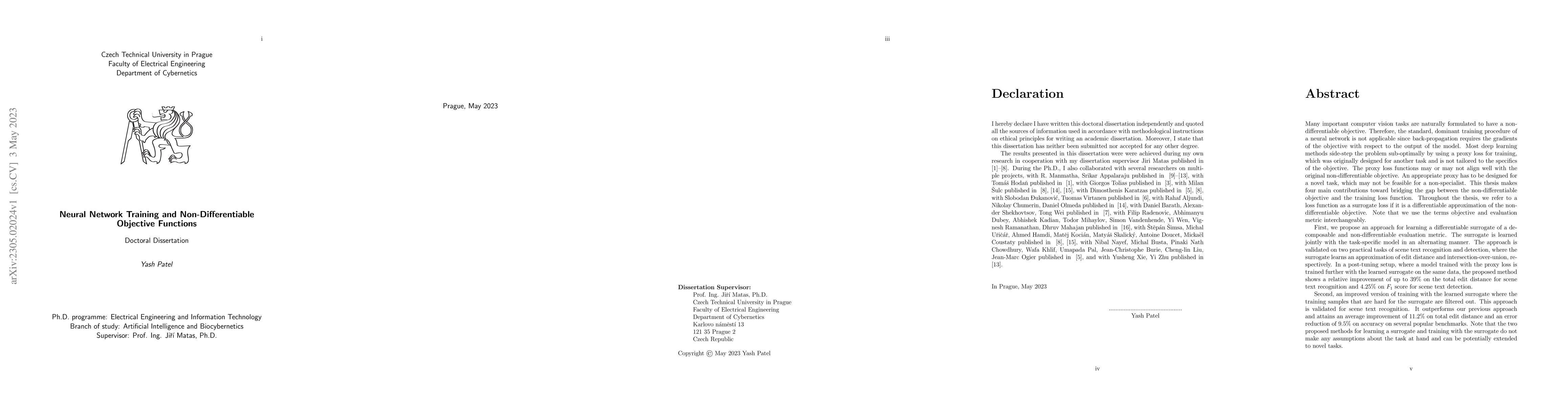 Thumbnail for Neural Network Training and Non-Differentiable Objective Functions