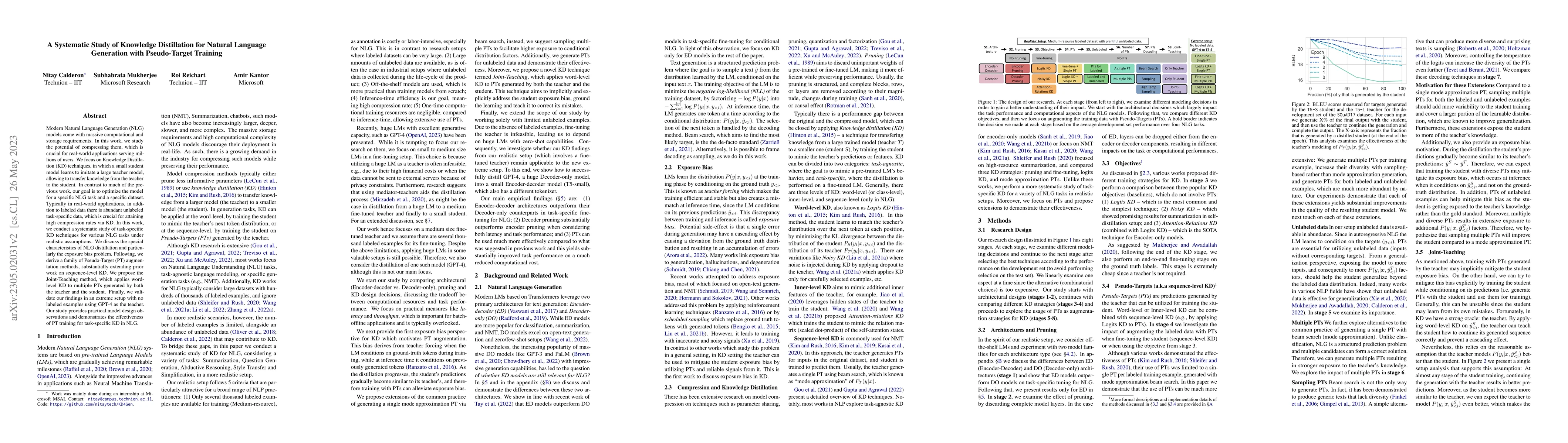 Thumbnail for A Systematic Study of Knowledge Distillation for Natural Language
  Generation with Pseudo-Target Training