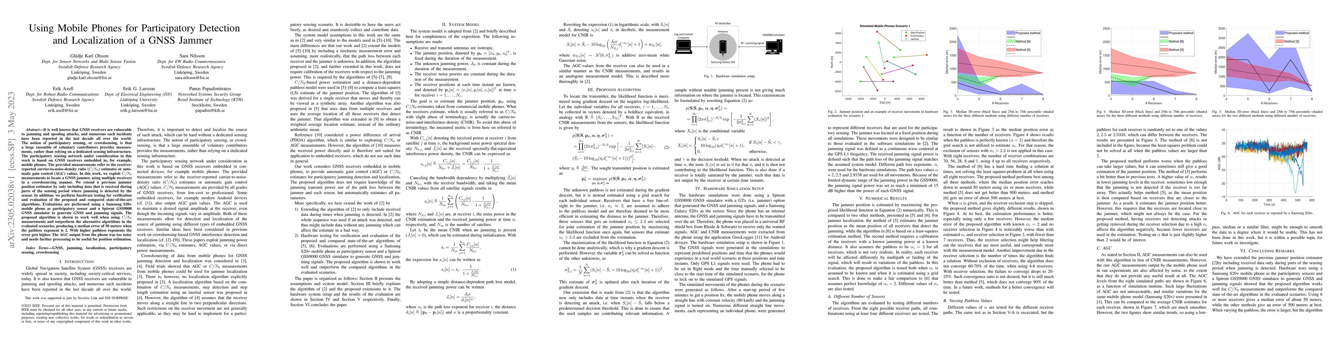 Thumbnail for Using Mobile Phones for Participatory Detection and Localization of a
  GNSS Jammer