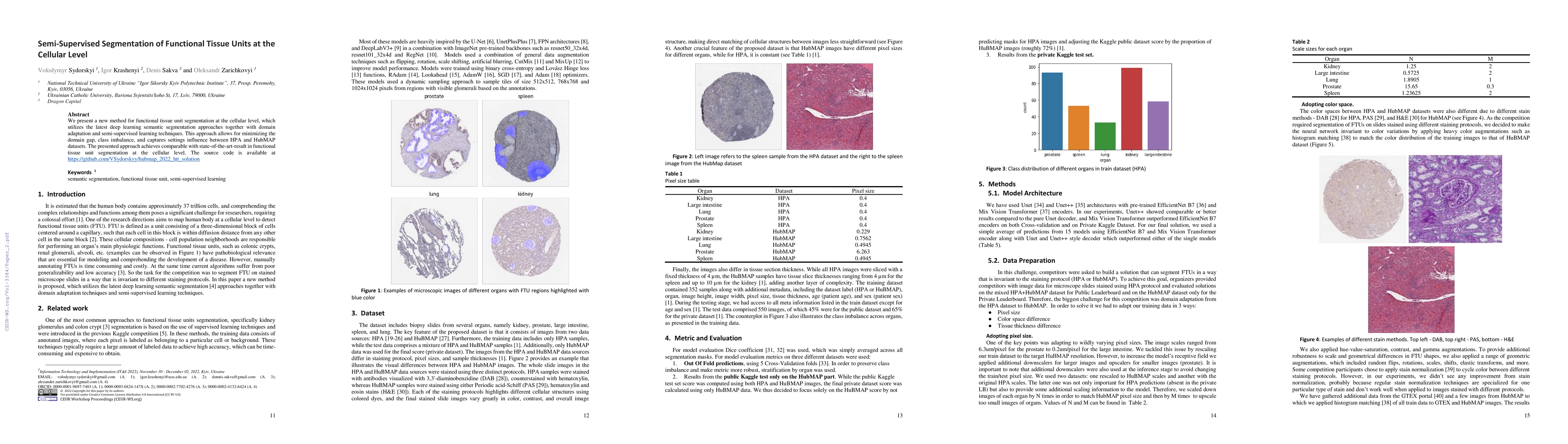 Thumbnail for Semi-Supervised Segmentation of Functional Tissue Units at the Cellular
  Level