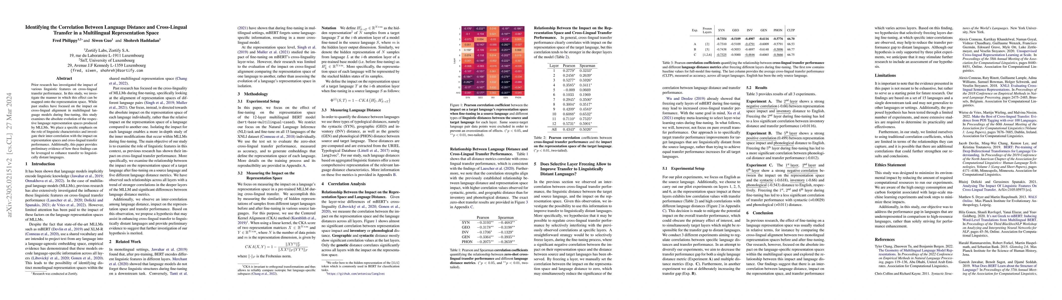Thumbnail for Identifying the Correlation Between Language Distance and Cross-Lingual
  Transfer in a Multilingual Representation Space