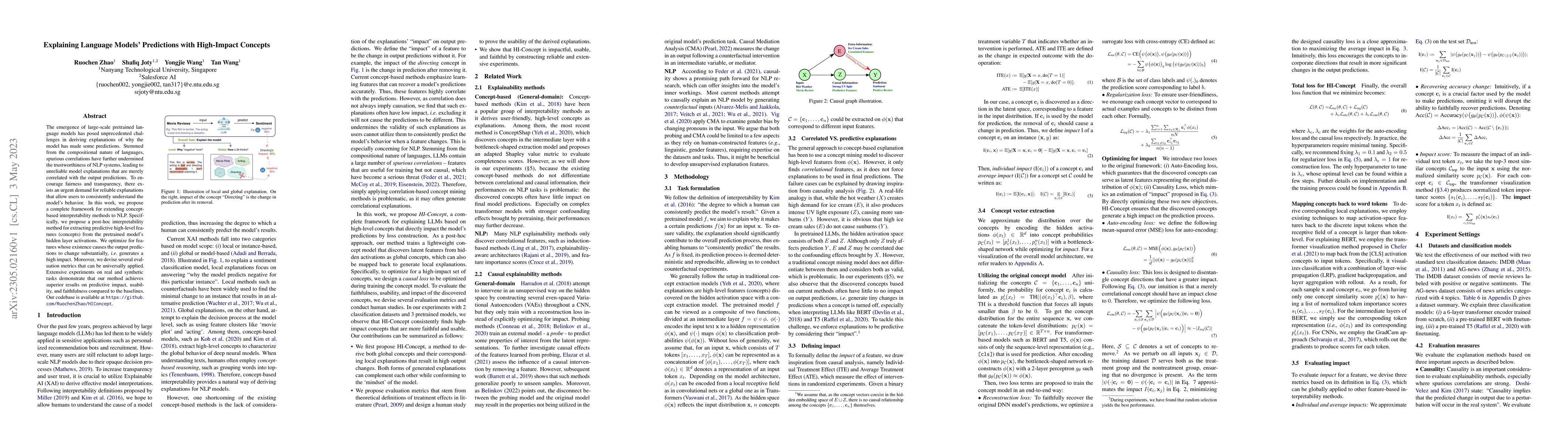 Thumbnail for Explaining Language Models' Predictions with High-Impact Concepts
