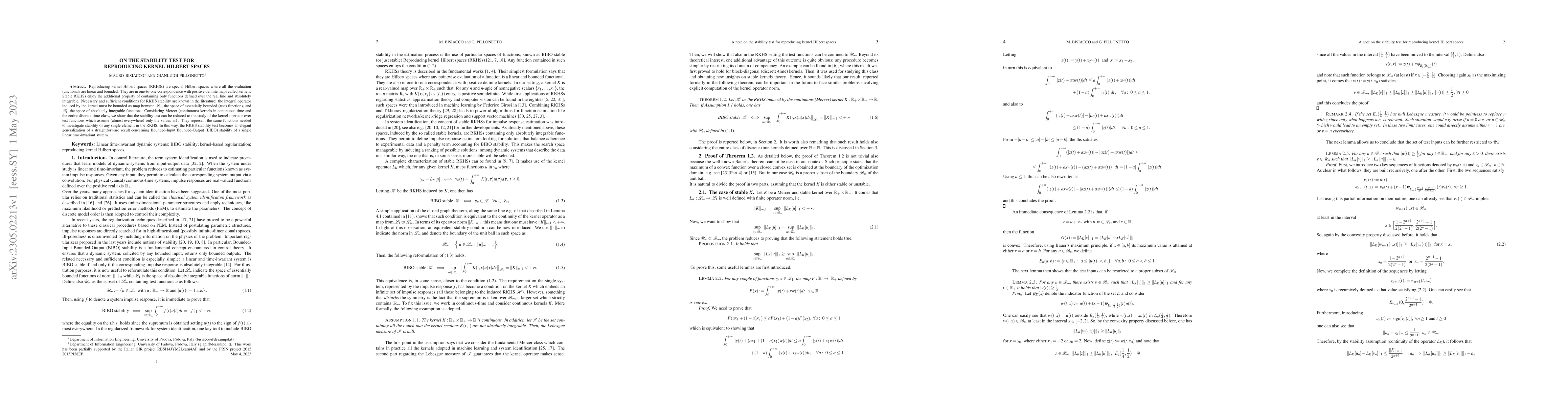 Thumbnail for On the stability test for reproducing kernel Hilbert spaces