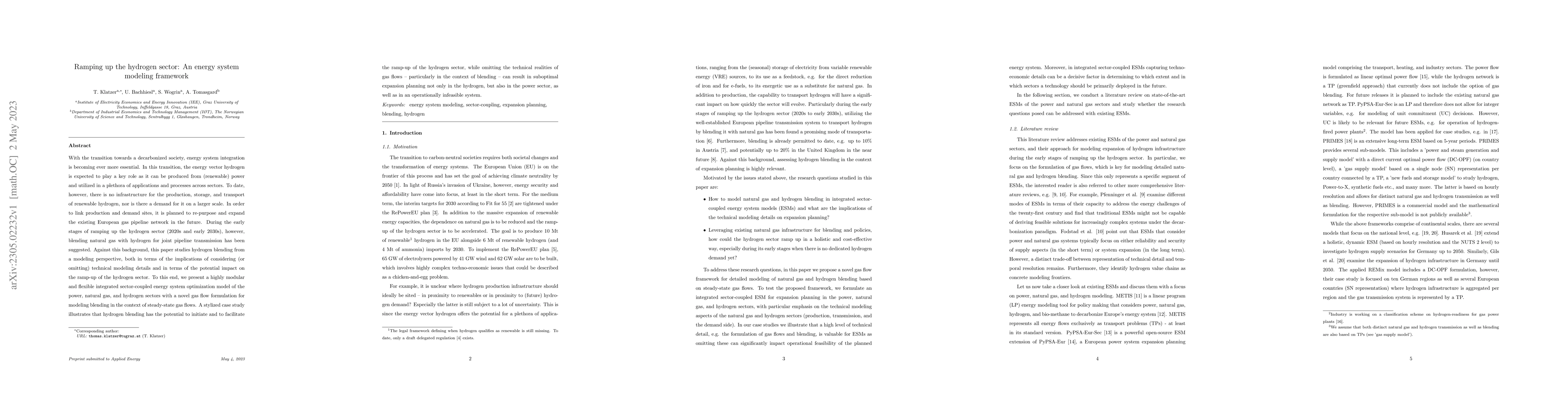 Thumbnail for Ramping up the hydrogen sector: An energy system modeling framework