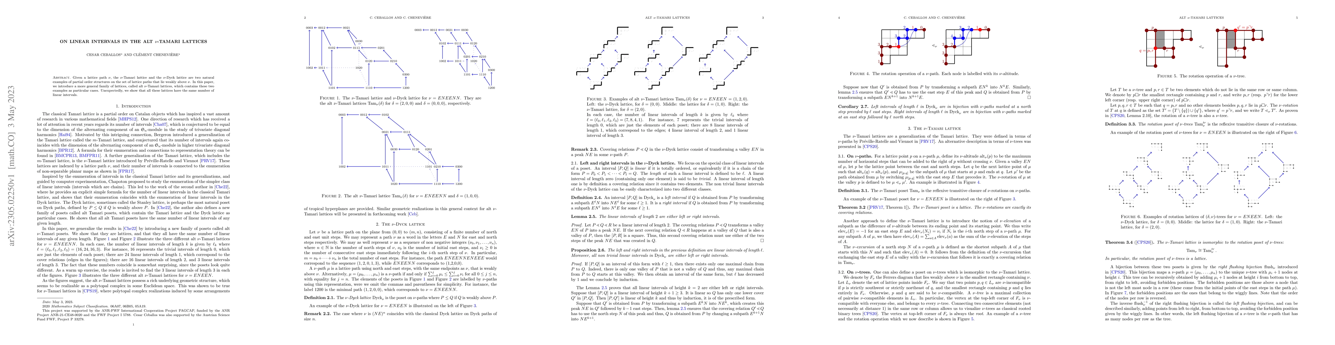 Thumbnail for On linear intervals in the alt $\nu$-Tamari lattices