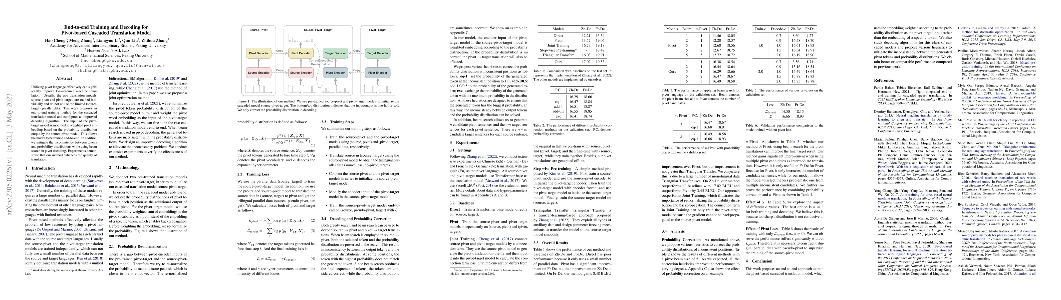 Thumbnail for End-to-end Training and Decoding for Pivot-based Cascaded Translation
  Model