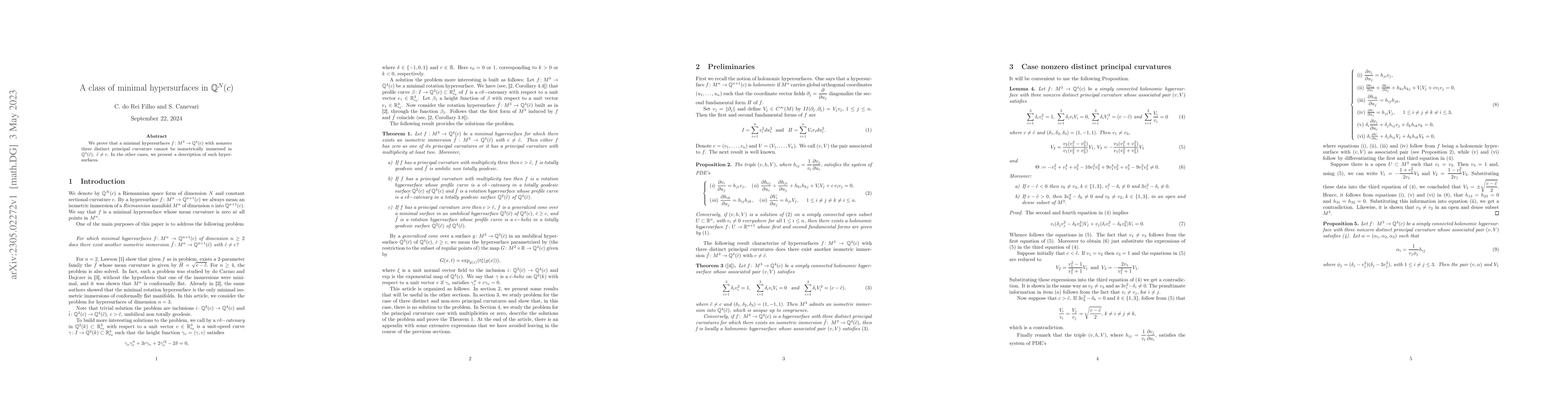Thumbnail for A class of minimal hypersurfaces in $\mathbb{Q}^N(c)$