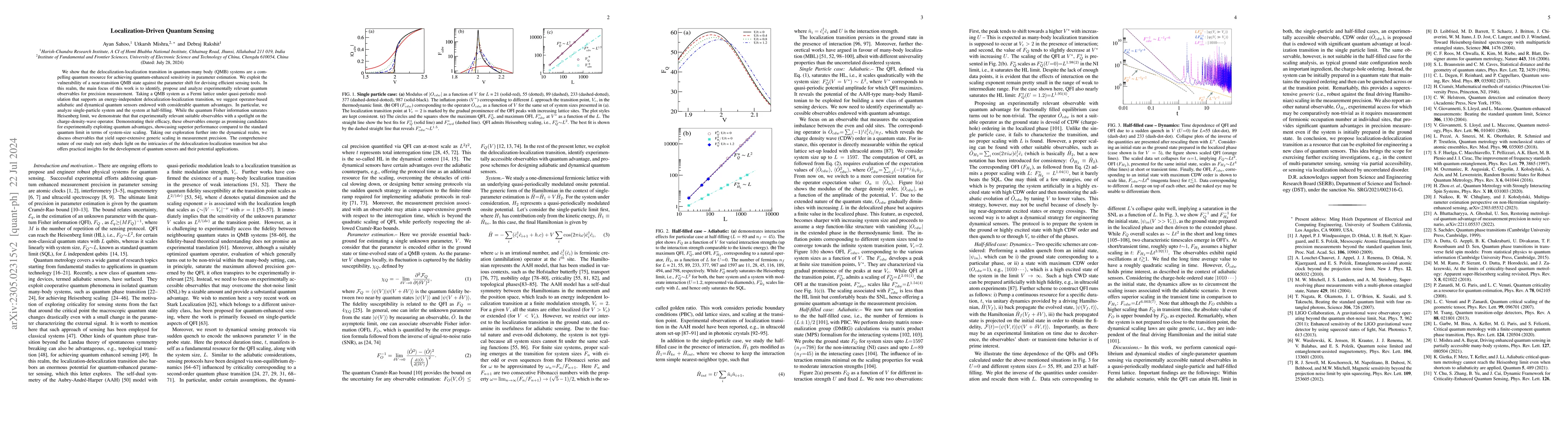 Thumbnail for Localization Driven Quantum Sensing