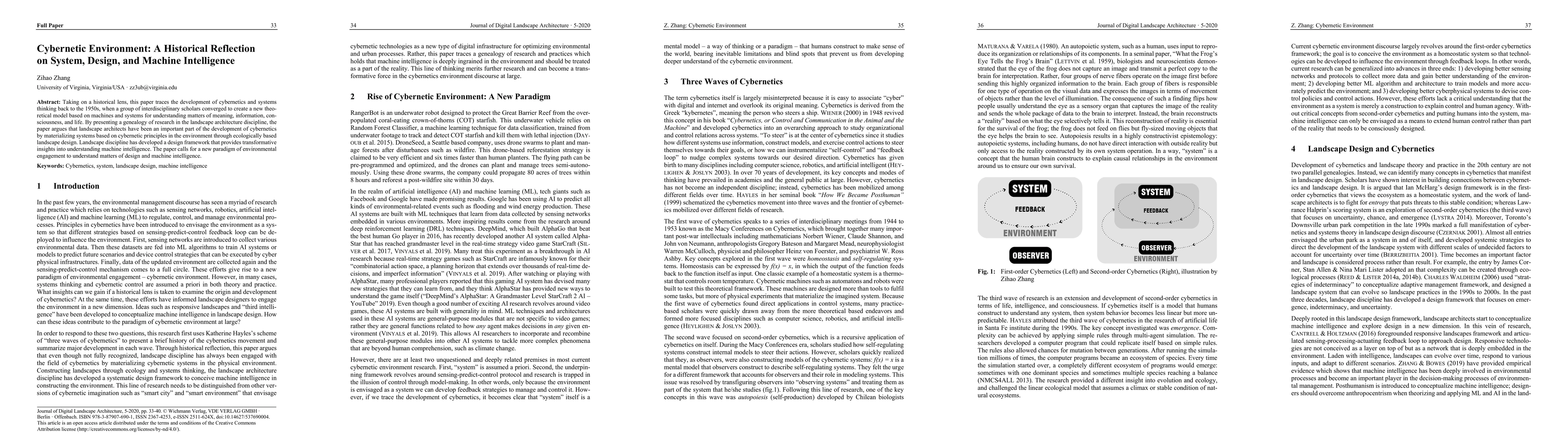 Thumbnail for Cybernetic Environment: A Historical Reflection on System, Design, and
  Machine Intelligence