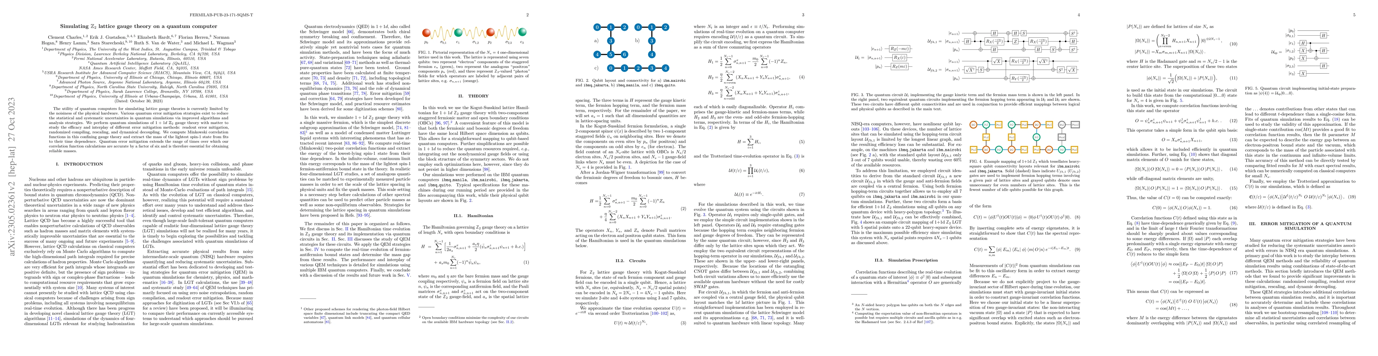 Thumbnail for Simulating $\mathbb{Z}_2$ lattice gauge theory on a quantum computer