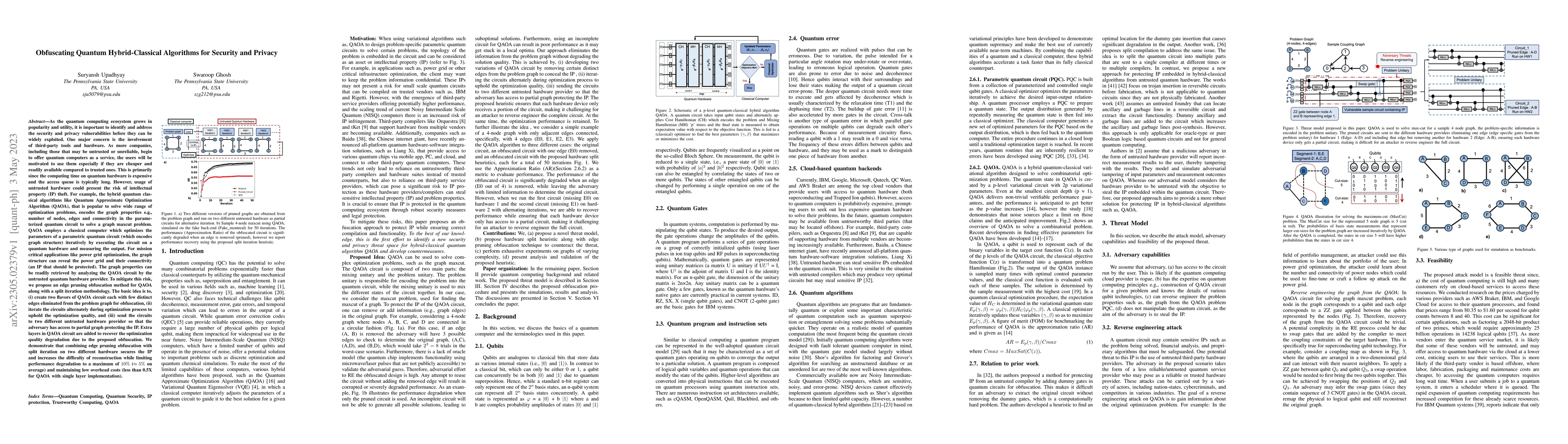 Thumbnail for Obfuscating Quantum Hybrid-Classical Algorithms for Security and Privacy