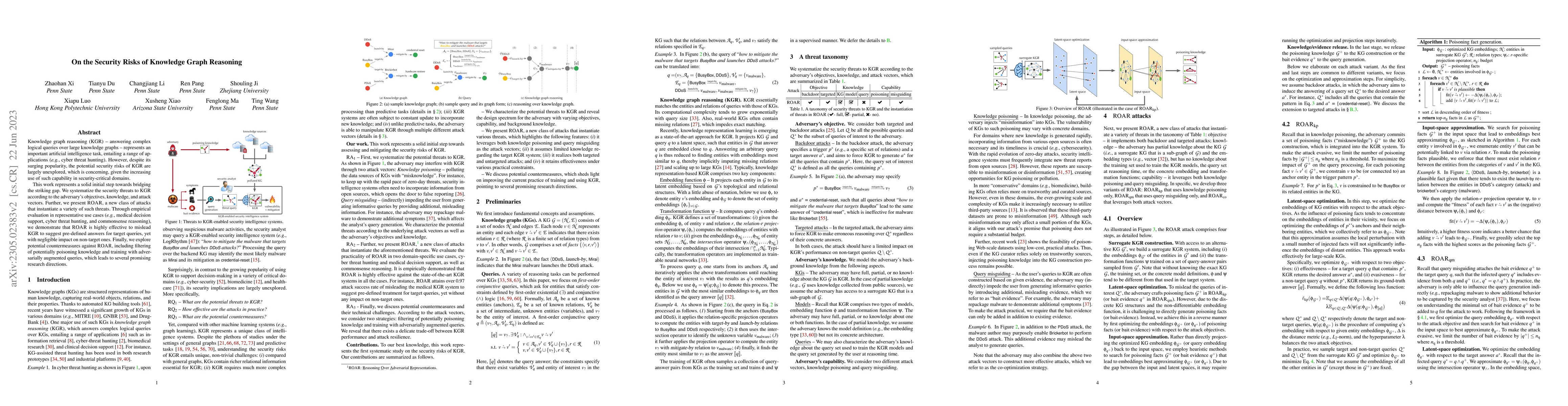 Thumbnail for On the Security Risks of Knowledge Graph Reasoning