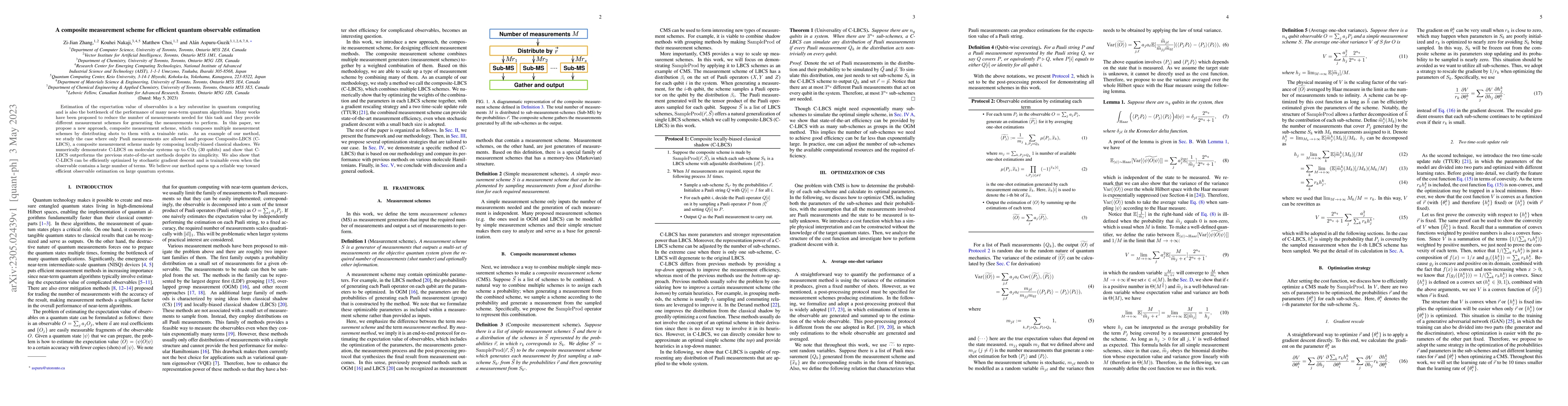 Thumbnail for A composite measurement scheme for efficient quantum observable
  estimation