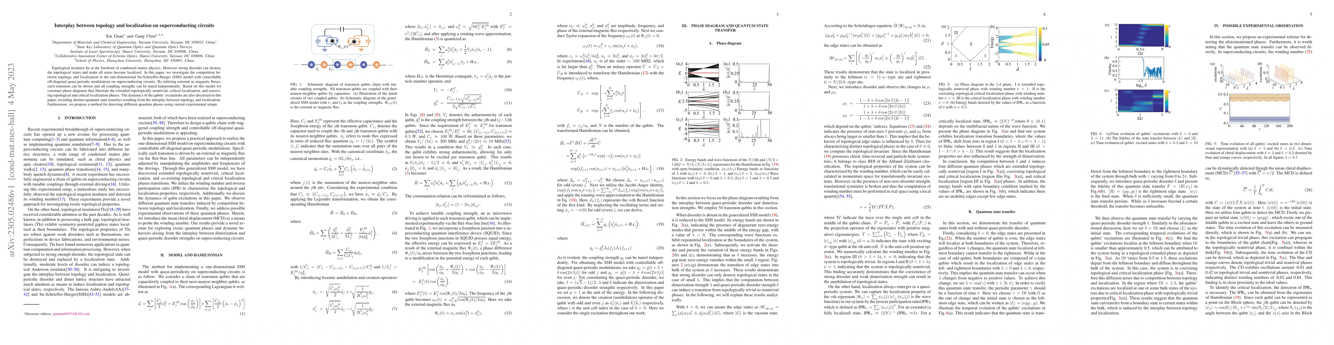 Thumbnail for Interplay between topology and localization on superconducting circuits