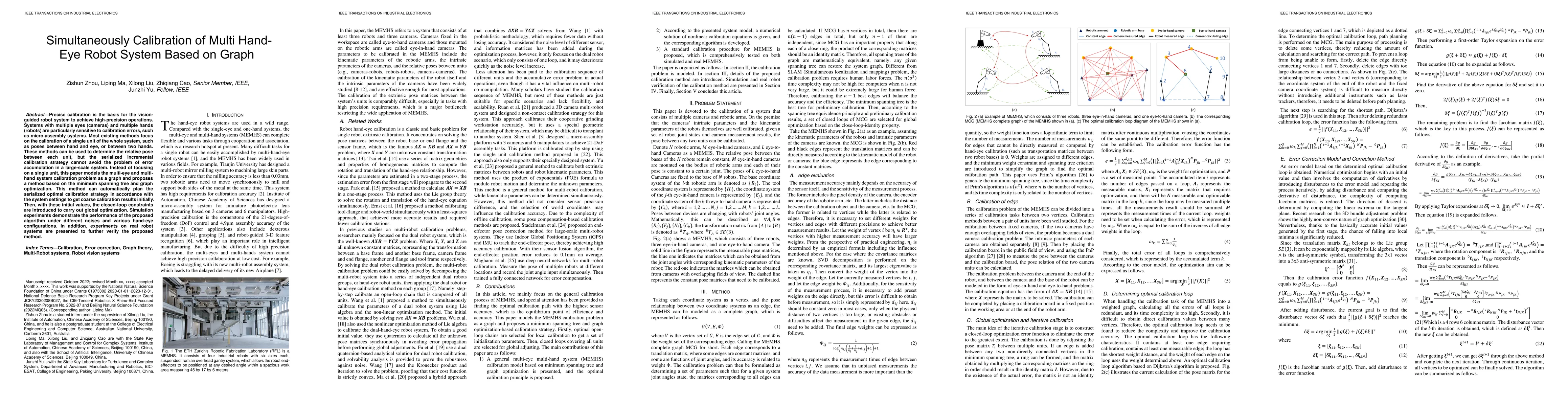 Thumbnail for Simultaneously Calibration of Multi Hand-Eye Robot System Based on Graph