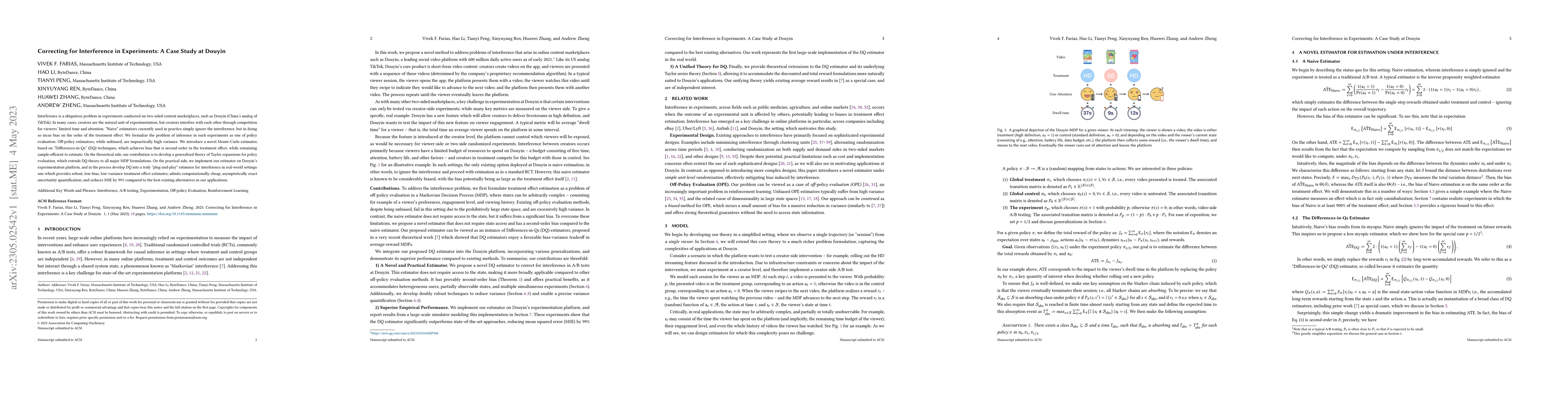 Thumbnail for Correcting for Interference in Experiments: A Case Study at Douyin