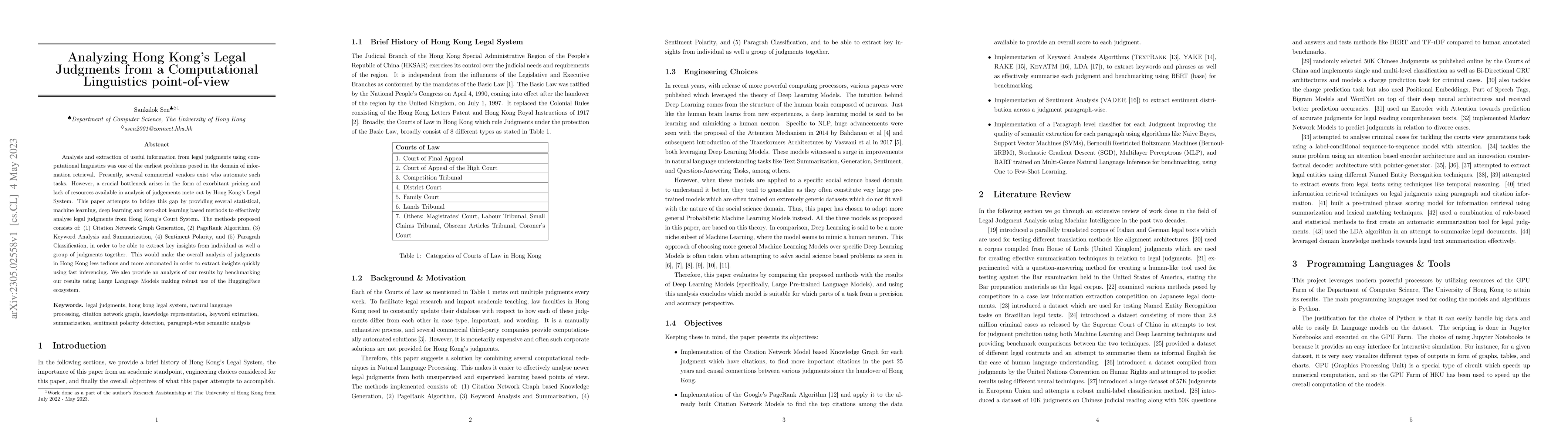 Thumbnail for Analyzing Hong Kong's Legal Judgments from a Computational Linguistics
  point-of-view