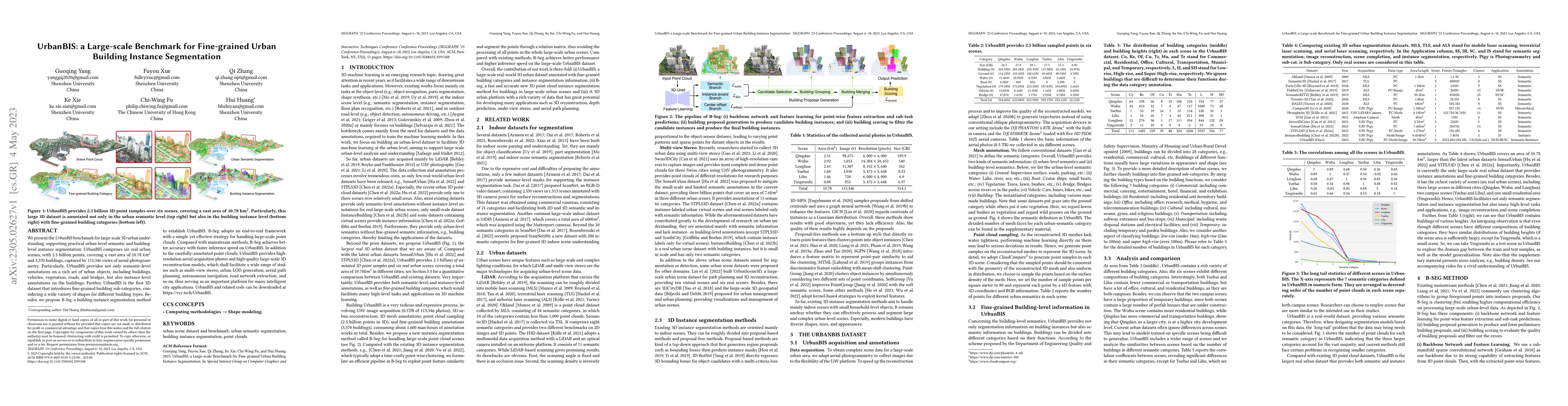 Thumbnail for UrbanBIS: a Large-scale Benchmark for Fine-grained Urban Building
  Instance Segmentation