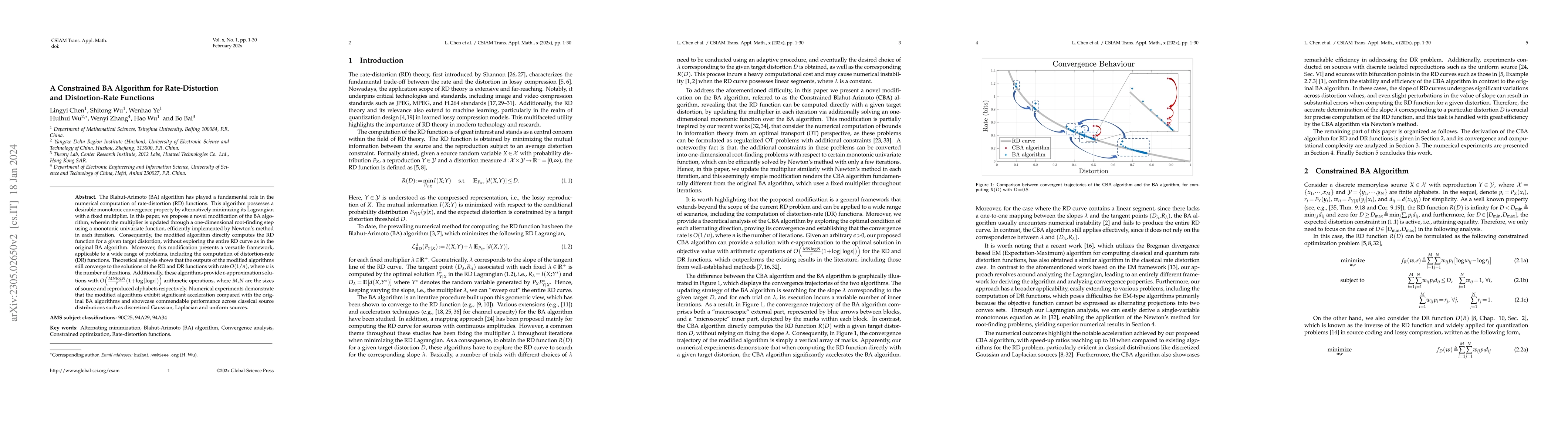 Thumbnail for A Constrained BA Algorithm for Rate-Distortion and Distortion-Rate
  Functions