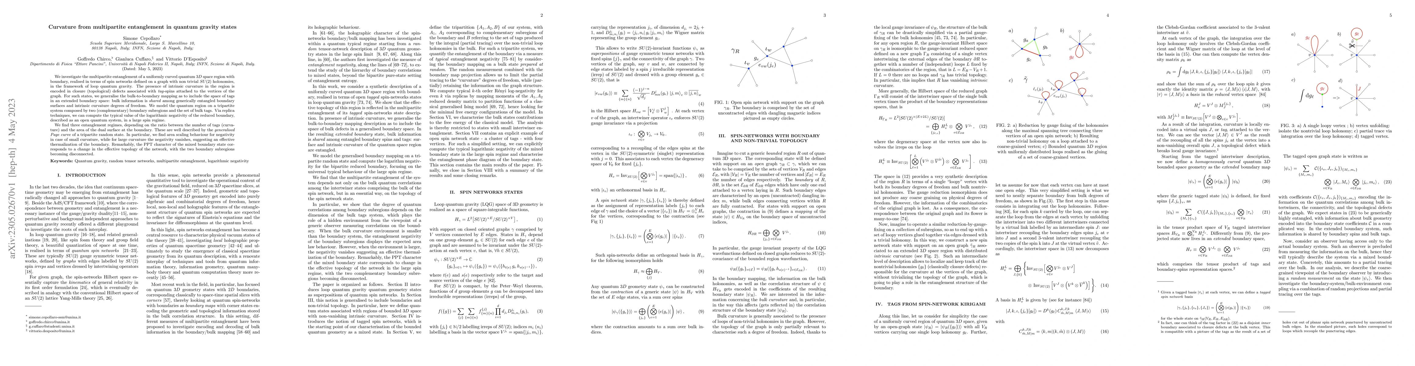 Thumbnail for Curvature from multipartite entanglement in quantum gravity states