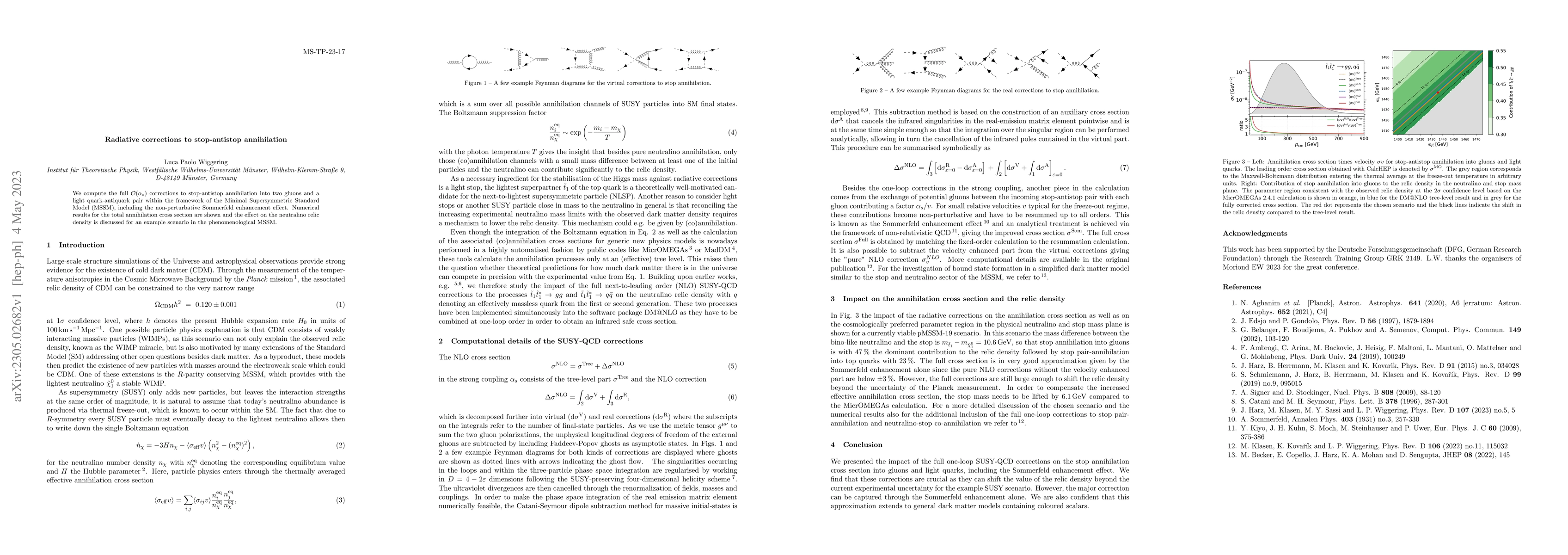 Thumbnail for Radiative corrections to stop-antistop annihilation