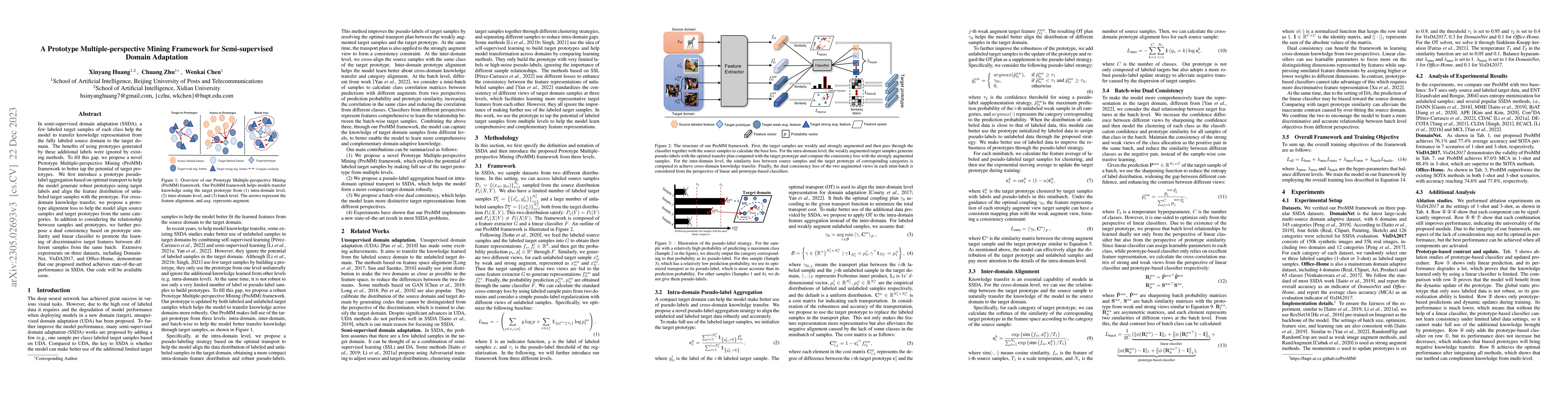 Thumbnail for Semi-supervised Domain Adaptation via Prototype-based Multi-level
  Learning