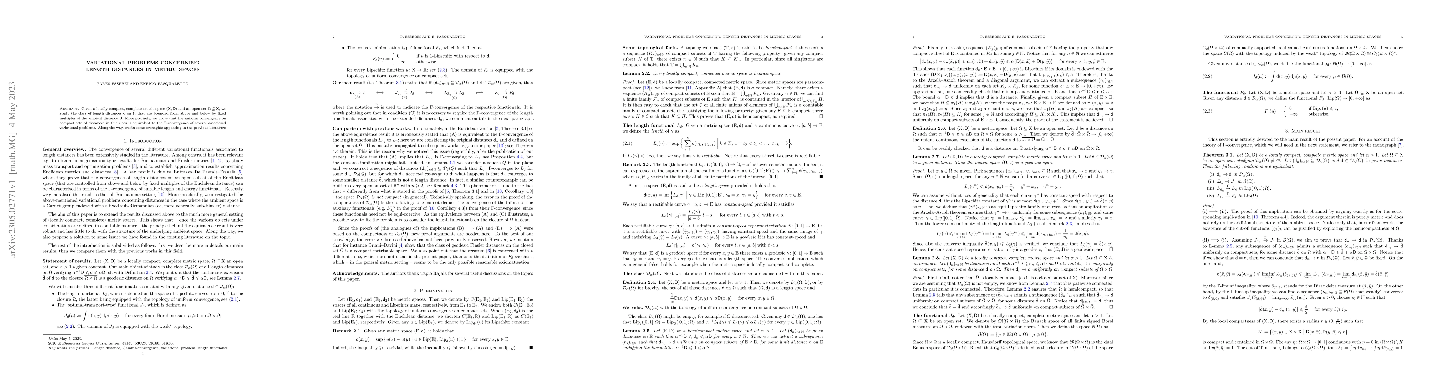 Thumbnail for Variational problems concerning length distances in metric spaces