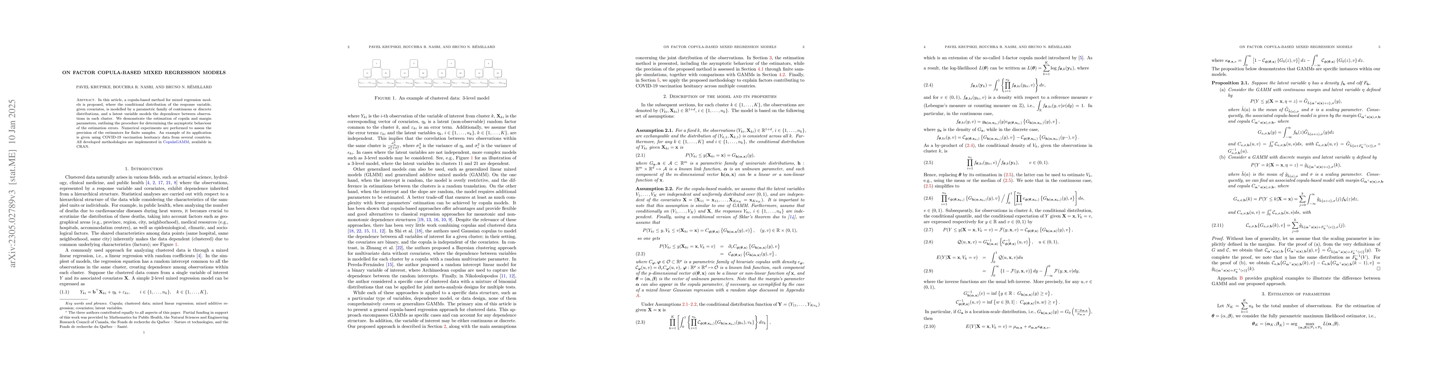 Thumbnail for On factor copula-based mixed regression models