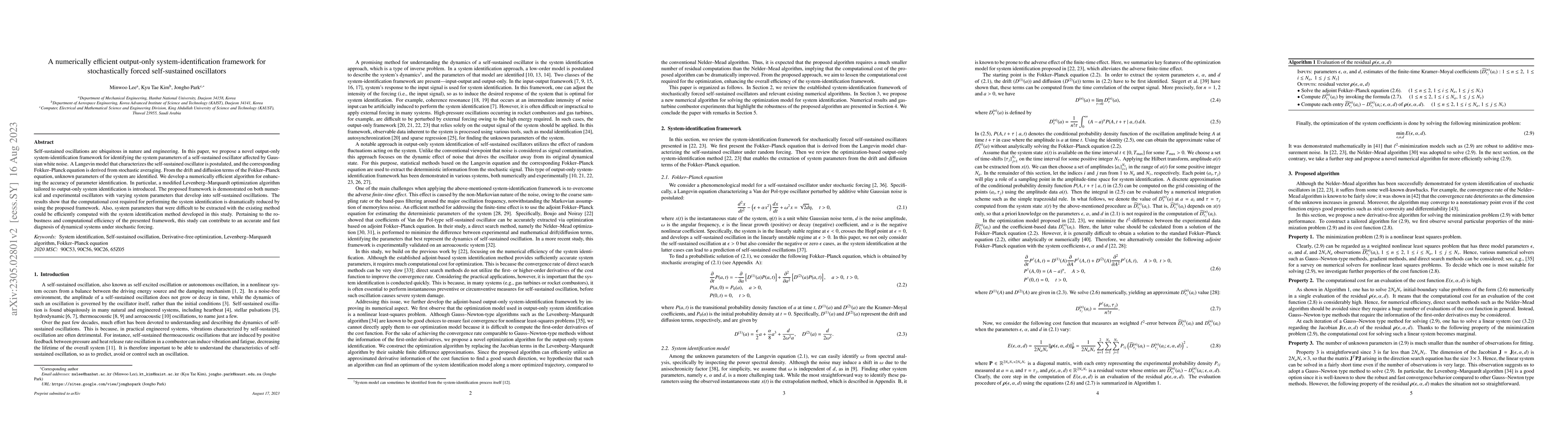 Thumbnail for A numerically efficient output-only system-identification framework for
  stochastically forced self-sustained oscillators