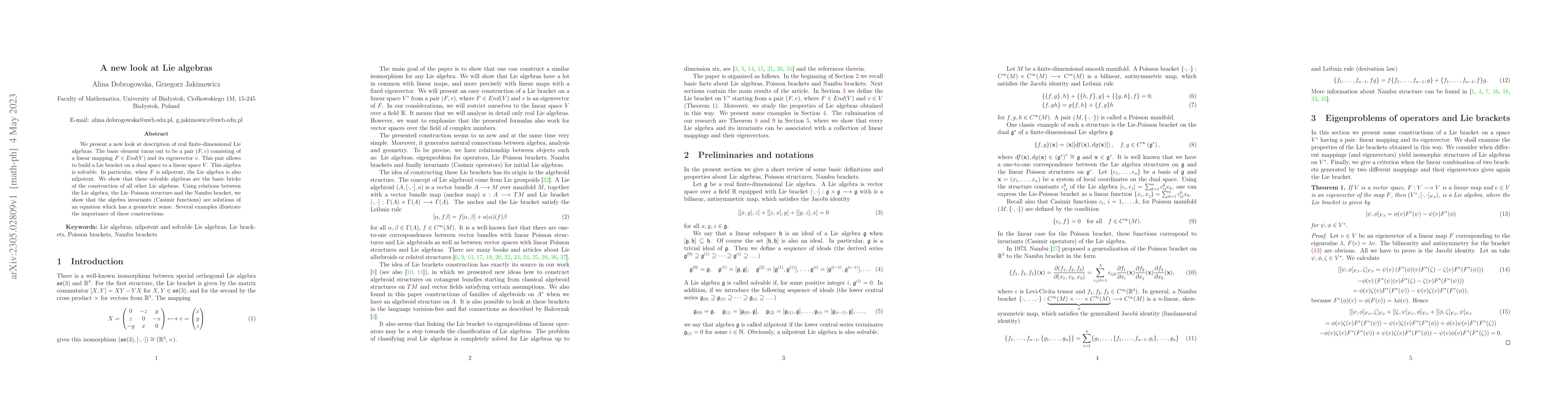 Thumbnail for A new look at Lie algebras