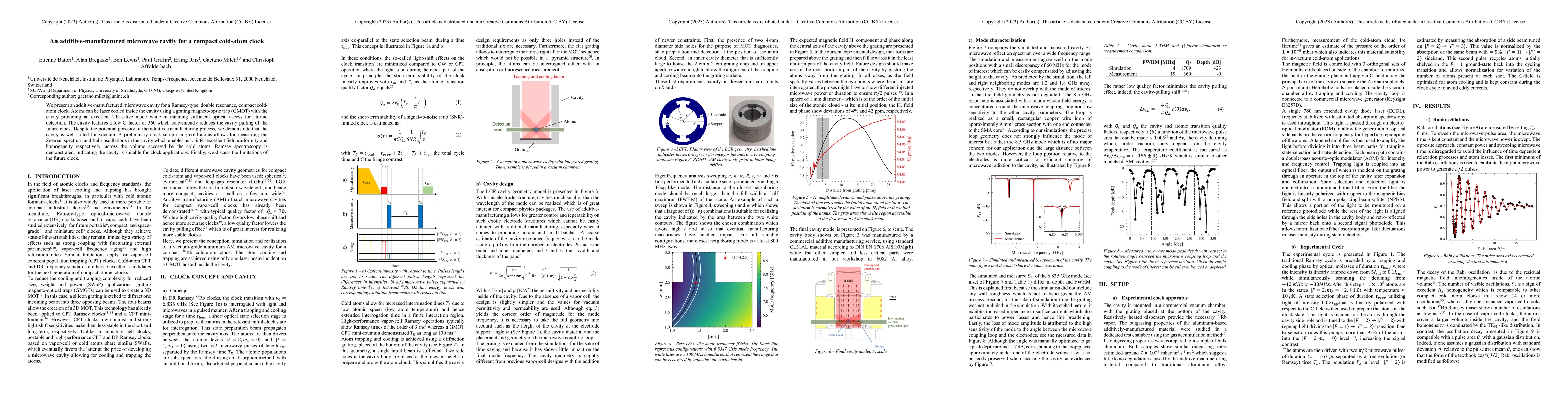 Thumbnail for An additive-manufactured microwave cavity for a compact cold-atom clock