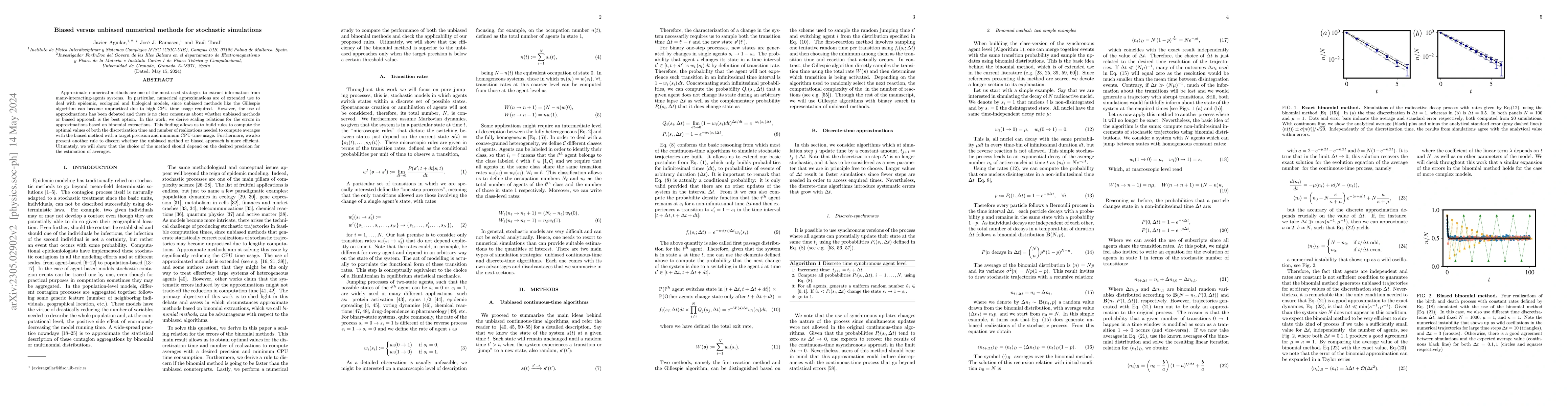 Thumbnail for Biased versus unbiased numerical methods for stochastic simulations