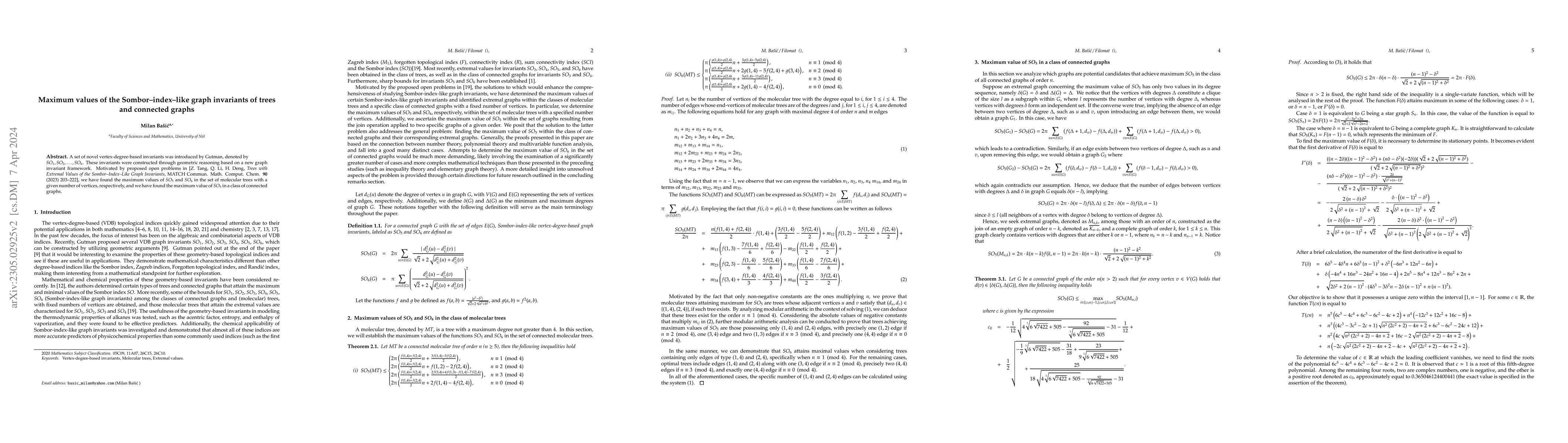 Thumbnail for Maximum values of the Sombor-index-like graph invariants of trees and
  connected graphs