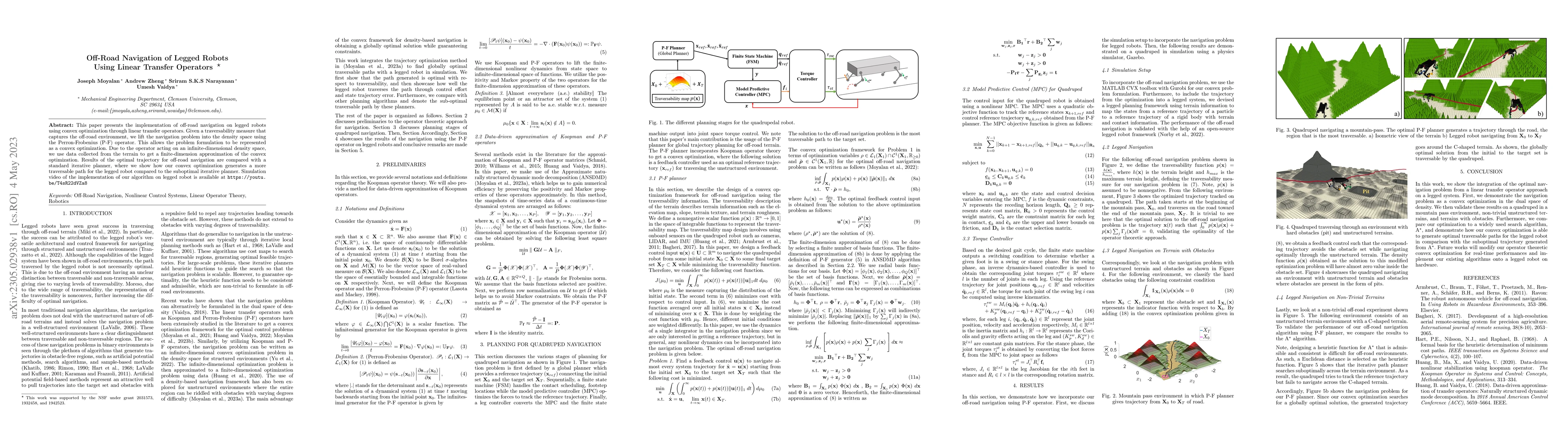 Thumbnail for Off-Road Navigation of Legged Robots Using Linear Transfer Operators