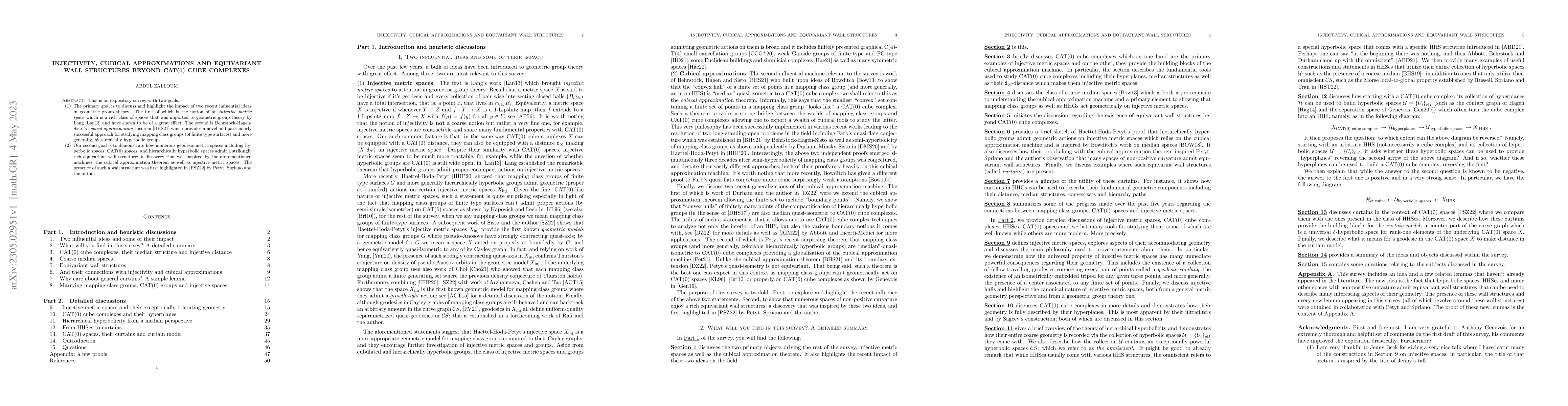 Thumbnail for Injectivity, cubical approximations and equivariant wall structures
  beyond CAT(0) cube complexes