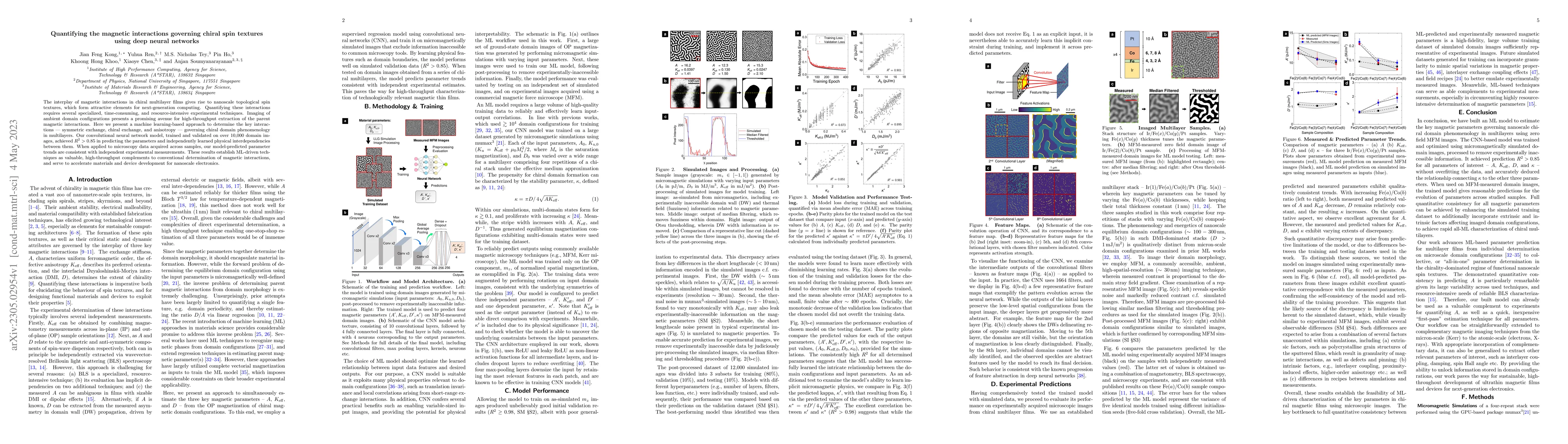 Thumbnail for Quantifying the magnetic interactions governing chiral spin textures
  using deep neural networks