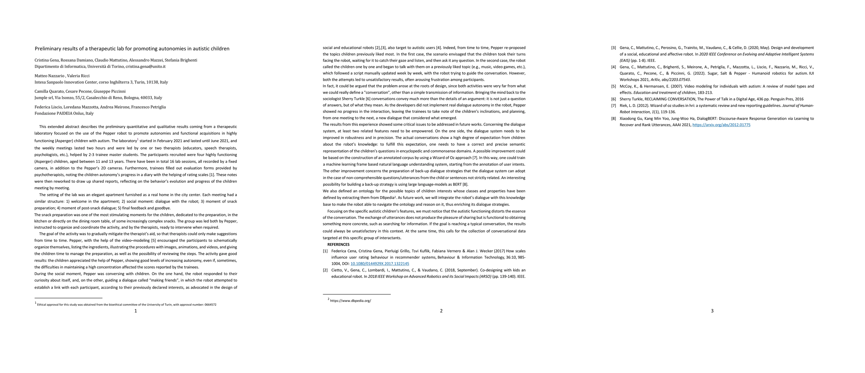Thumbnail for Preliminary results of a therapeutic lab for promoting autonomies in
  autistic children