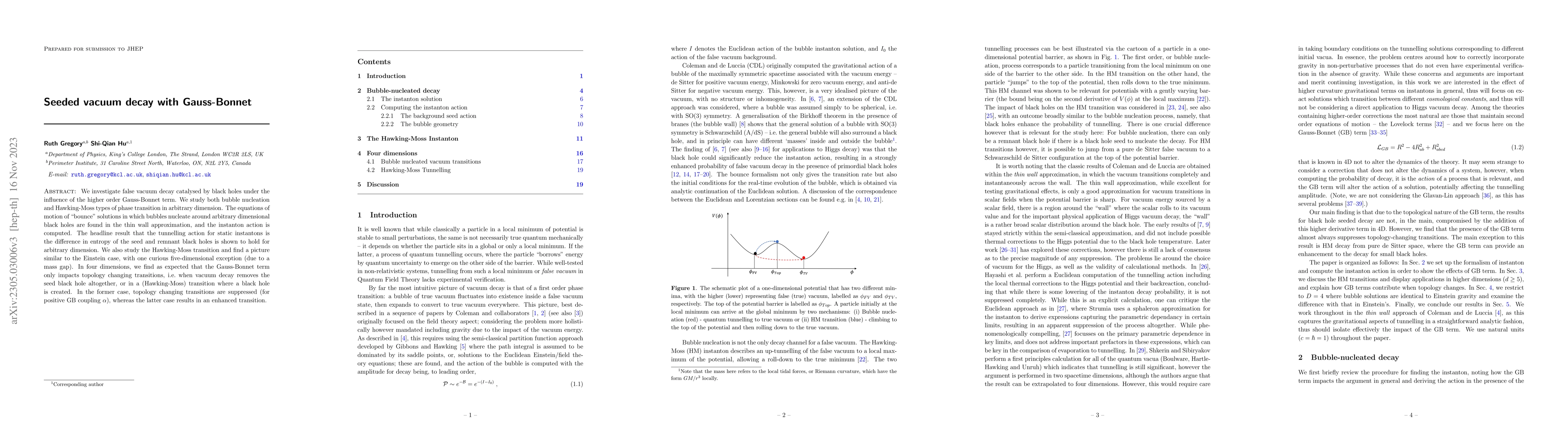 Thumbnail for Seeded vacuum decay with Gauss-Bonnet