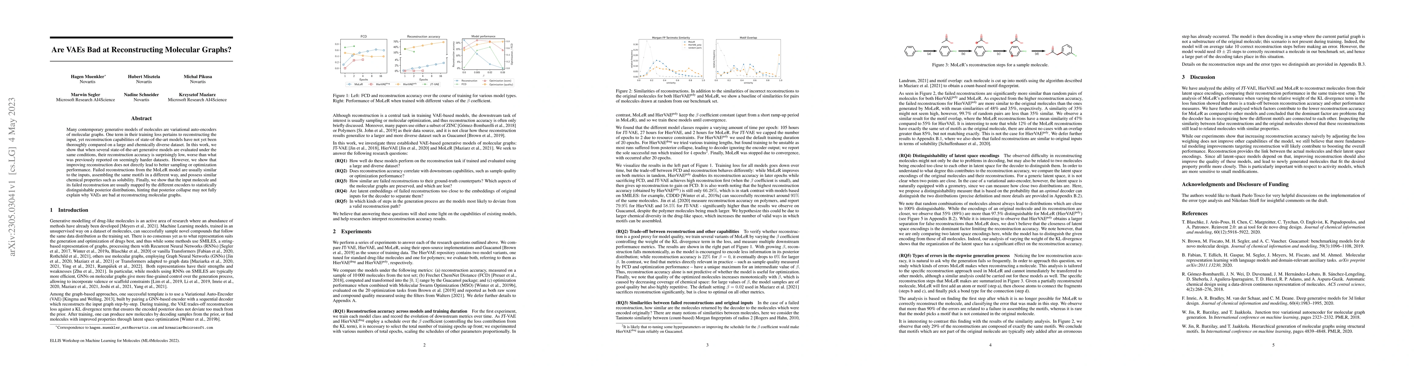Thumbnail for Are VAEs Bad at Reconstructing Molecular Graphs?