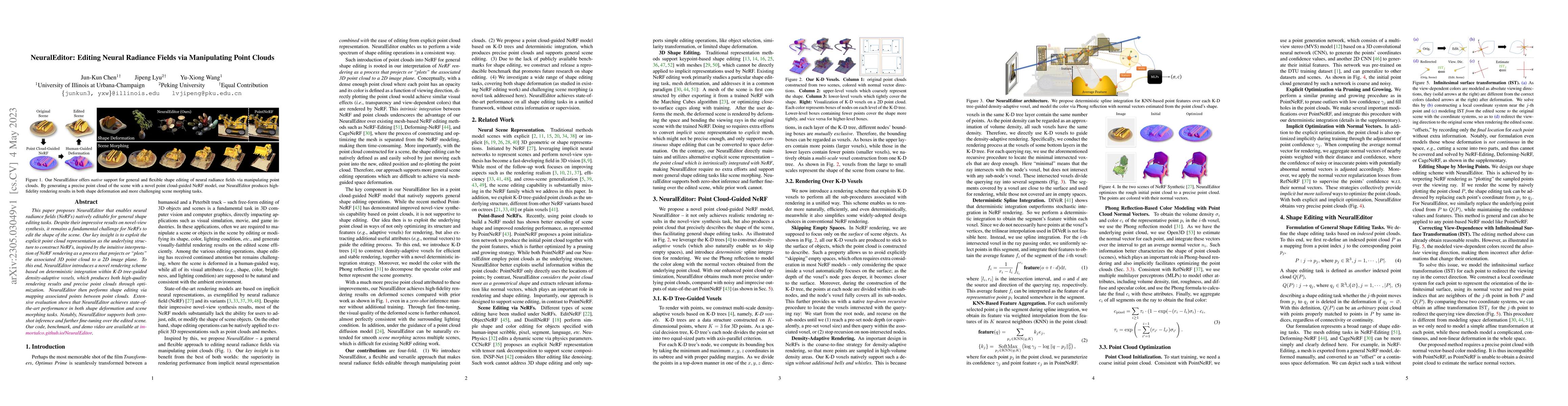 Thumbnail for NeuralEditor: Editing Neural Radiance Fields via Manipulating Point
  Clouds