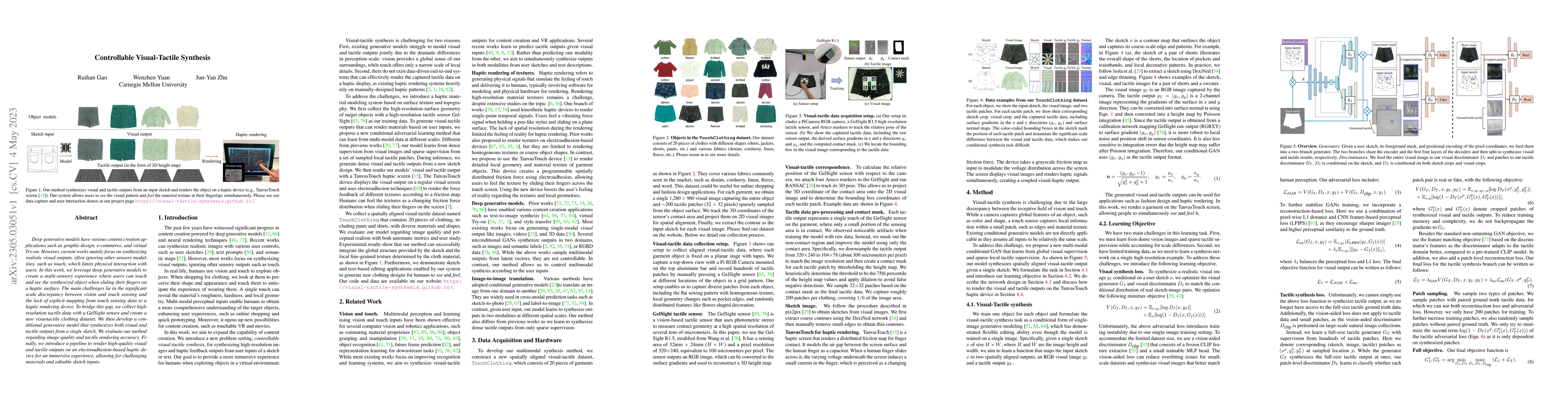 Thumbnail for Controllable Visual-Tactile Synthesis