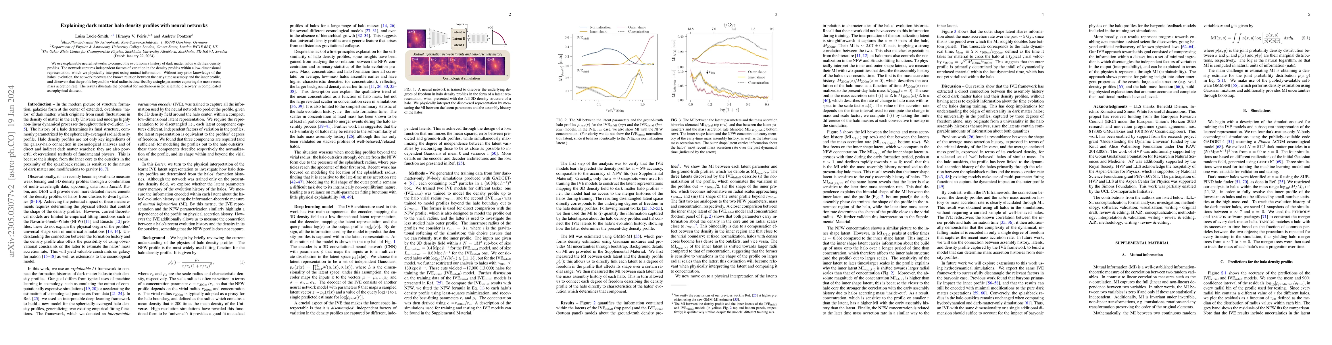 Thumbnail for Explaining dark matter halo density profiles with neural networks