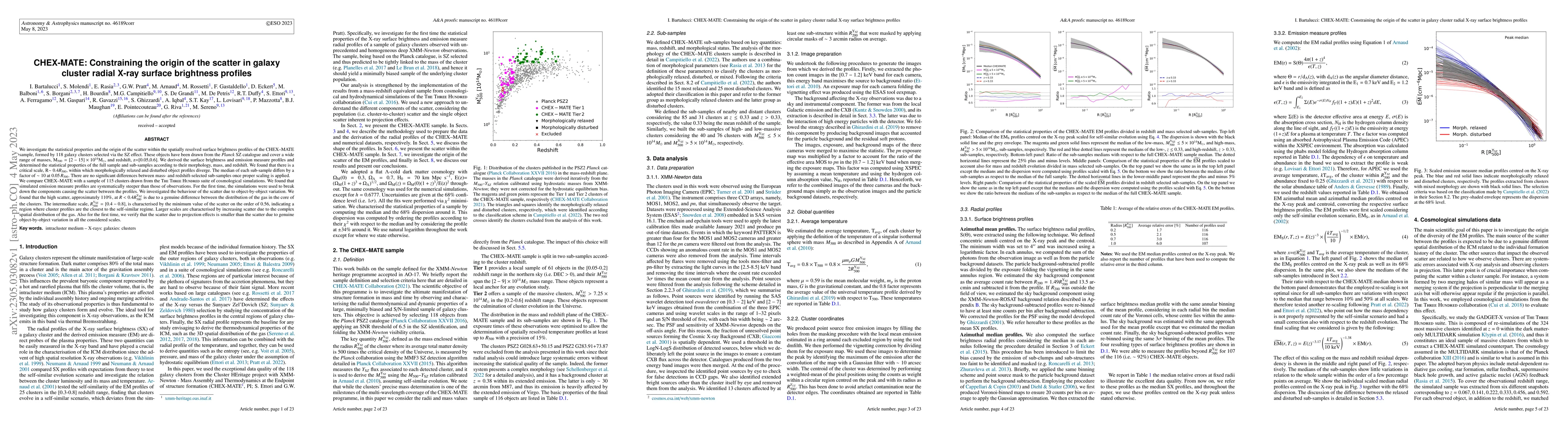 Thumbnail for CHEX-MATE: Constraining the origin of the scatter in galaxy cluster
  radial X-ray surface brightness profiles